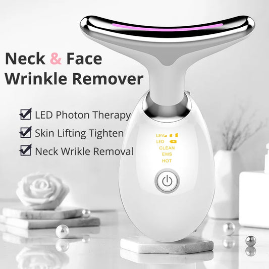 EMS Thermal Neck and Face Lifting Massager